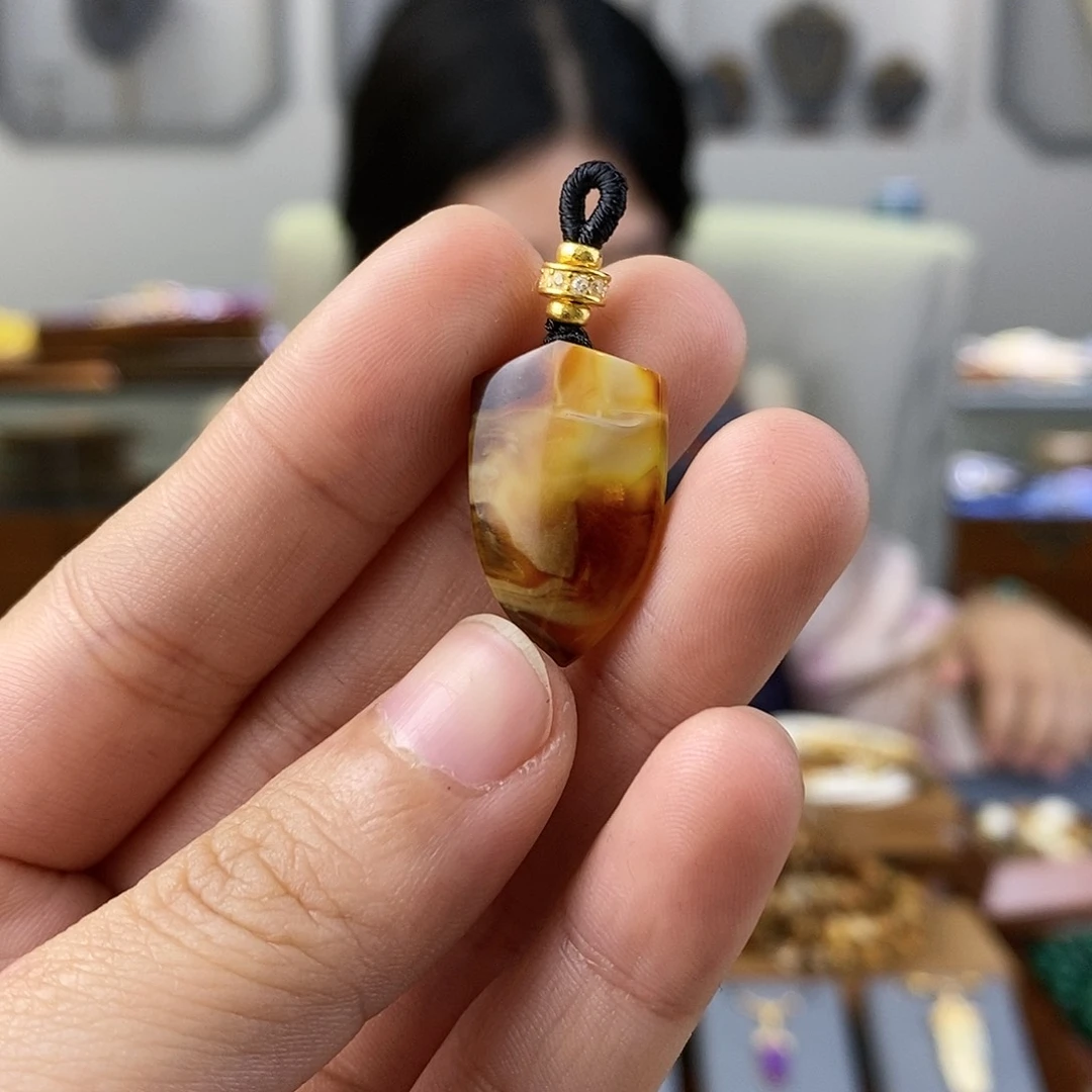 蜜蜡珠宝奇石未镶嵌蜜蜡盾牌