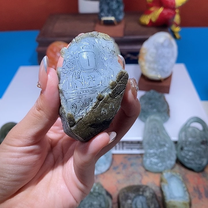 杰***制定制翡翠未镶嵌定制产品定制链接