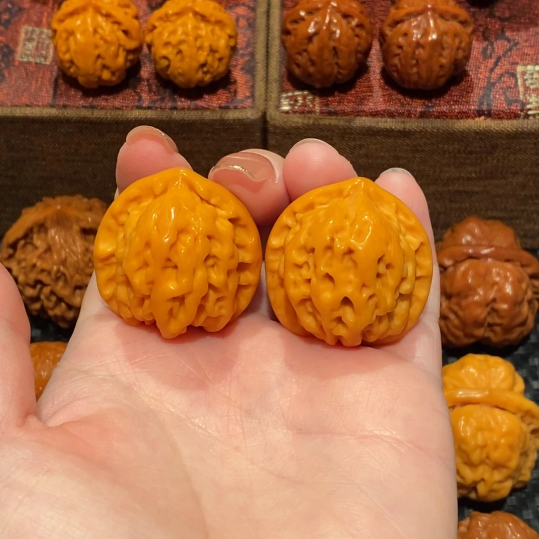 文玩核桃把件夕粗筋盘山33 精品687