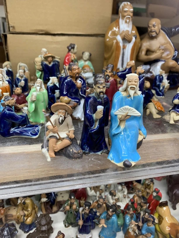 3件陶瓷组合套装假山盆景造型