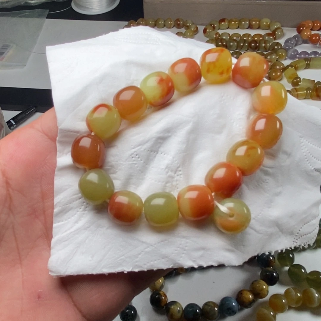 岫玉未镶嵌纯天然岫玉花玉无科技直播间精品辽阳粉卡14老型