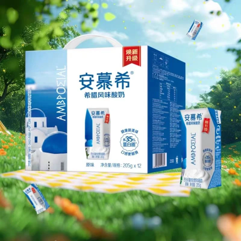 伊利【9月】伊利安慕希腊风味酸奶205g*12盒