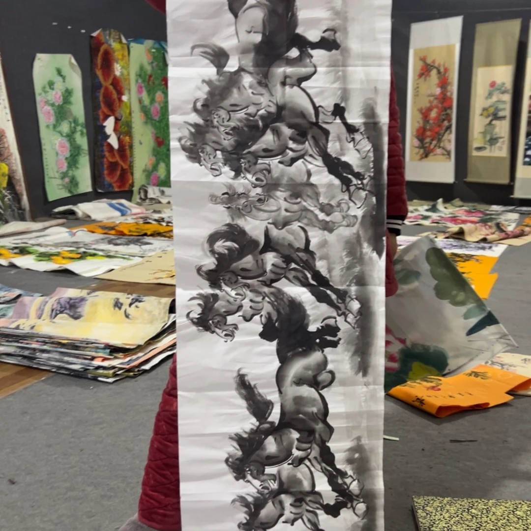 国画国画作品画心一张