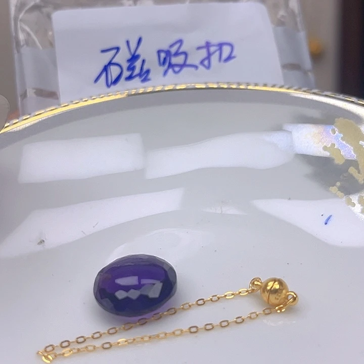银S925镶嵌颈饰紫晶紫晶925镶嵌104