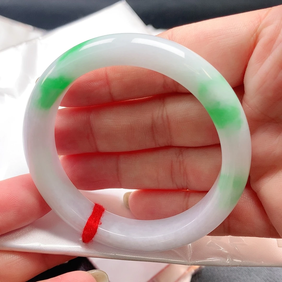 翡翠手镯未镶嵌正圈2445