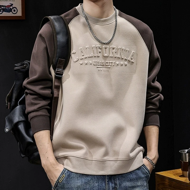 MR.MUDI/穆迪先生美式秋冬男宽松卫衣印花宽松春秋季休闲秋季百搭