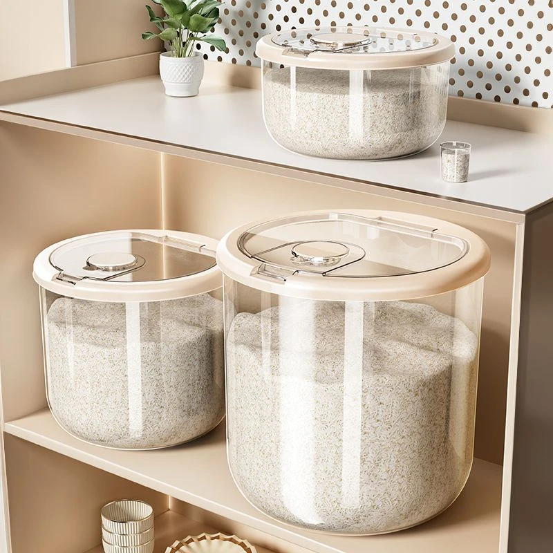 密封防虫玻璃米桶家用防虫防潮食品级储米箱米缸大米面粉豆子收纳