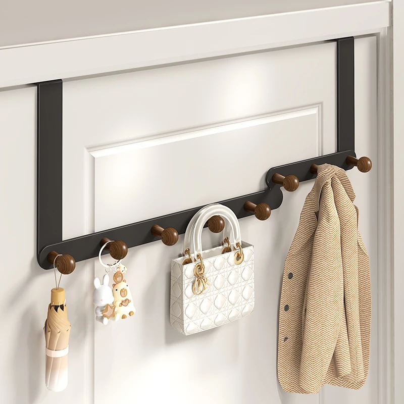 挂钩门后挂衣架帽子收纳挂衣钩免打孔衣服吊钩强力承重挂架高级感