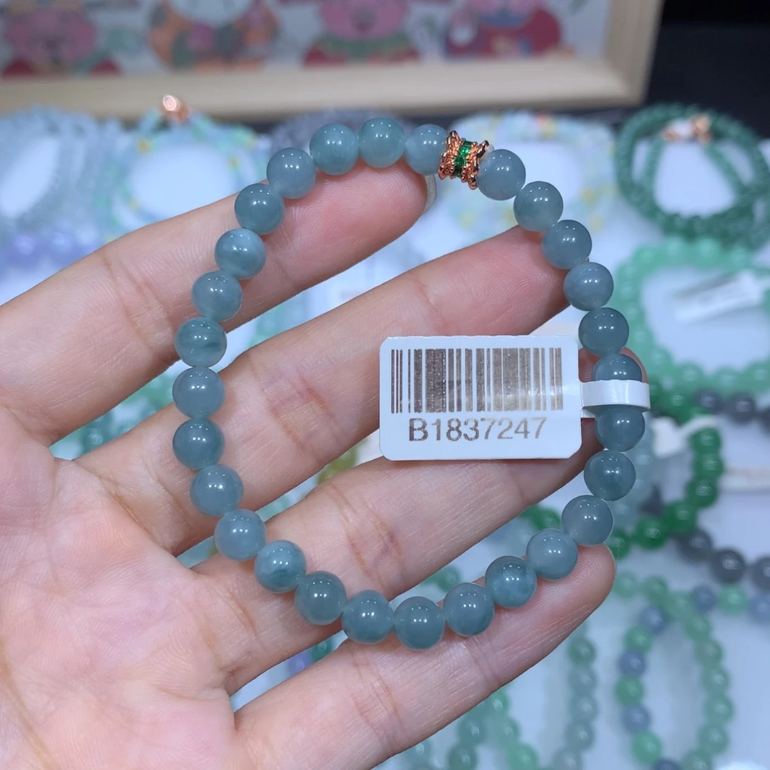 翡翠未镶嵌手链天然