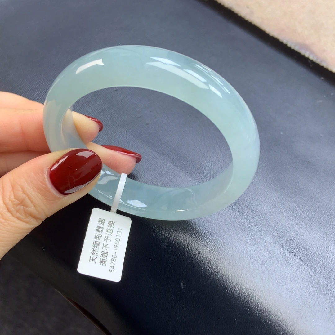 翡翠未镶嵌手镯晴水 正