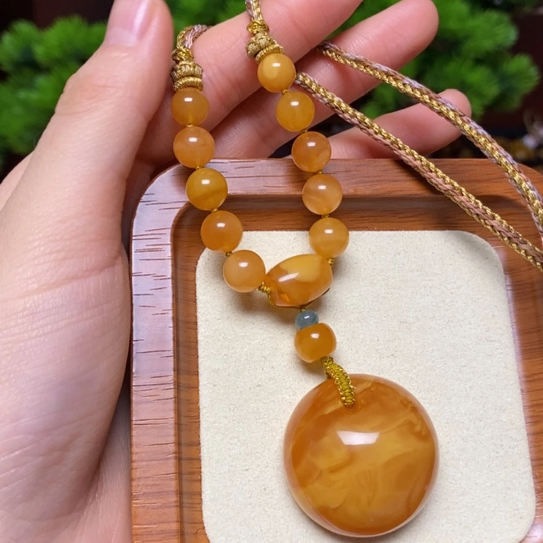 【闪购商品】蜜蜡颈饰未镶嵌项链