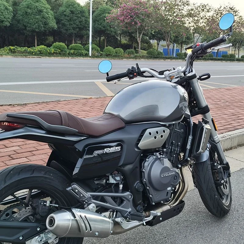 适用隆鑫无极350AC/500AC改装手把镜车把镜525AC/525R后视镜配件