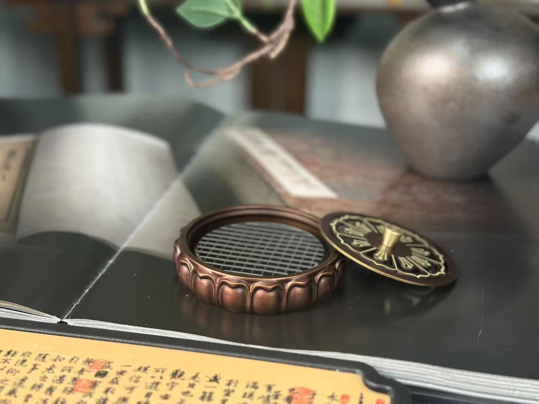 莲花盘香炉  器具盘香