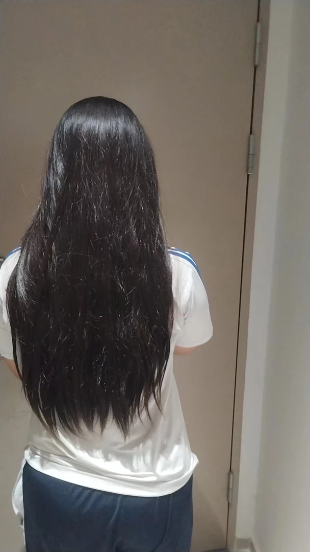 头发真长发自然发色4＃40cm170g