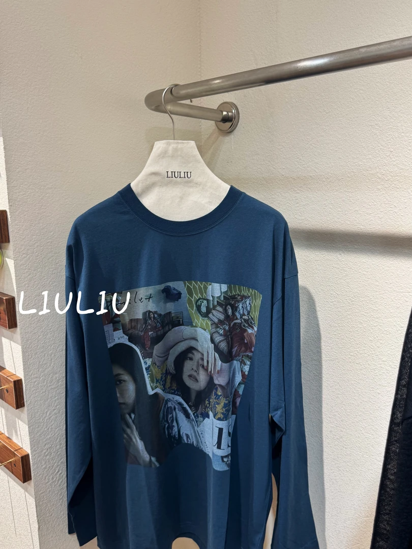 高品 蓝色长袖T (NO退NO换)