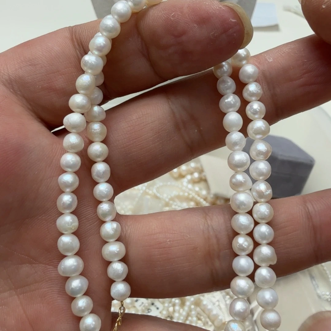 颈饰合金淡水珍珠100011