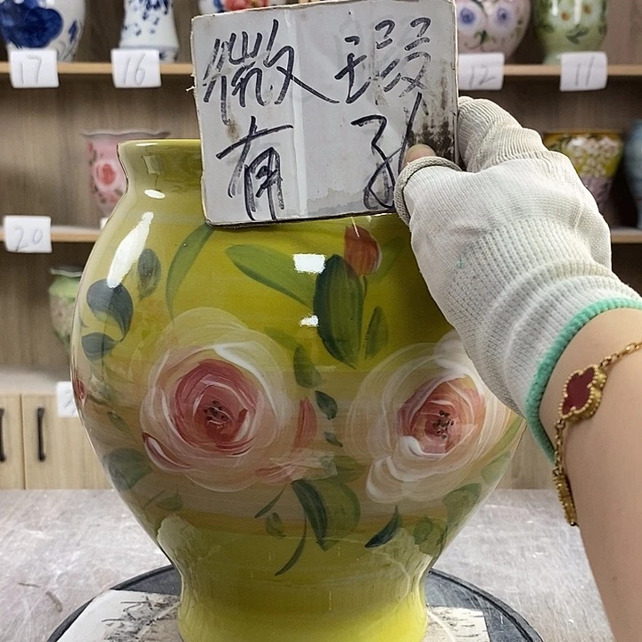 摆件53xc景德镇陶瓷花盆