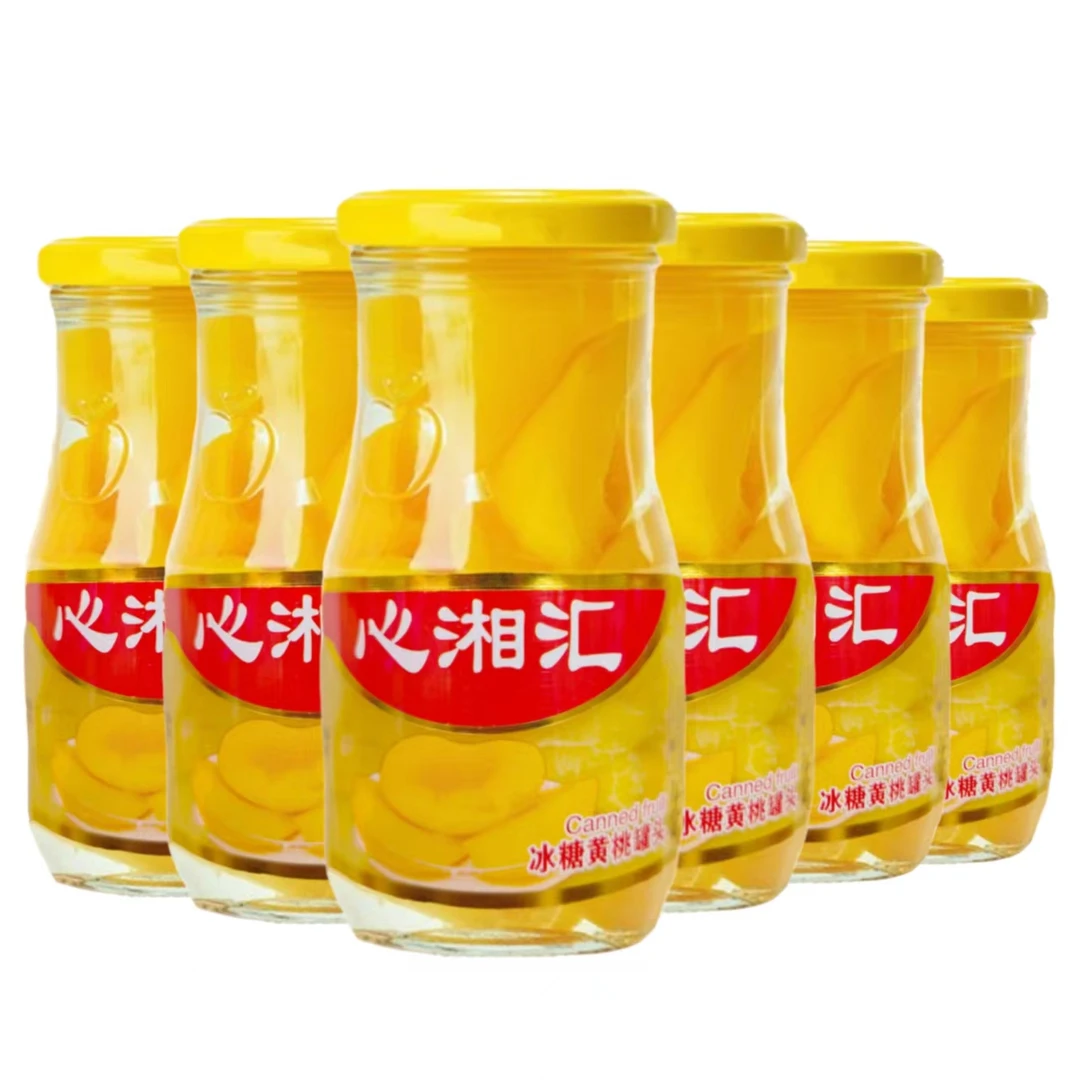 心湘汇新鲜黄桃罐头水果制品网红休闲老年即食零食整箱水果罐头