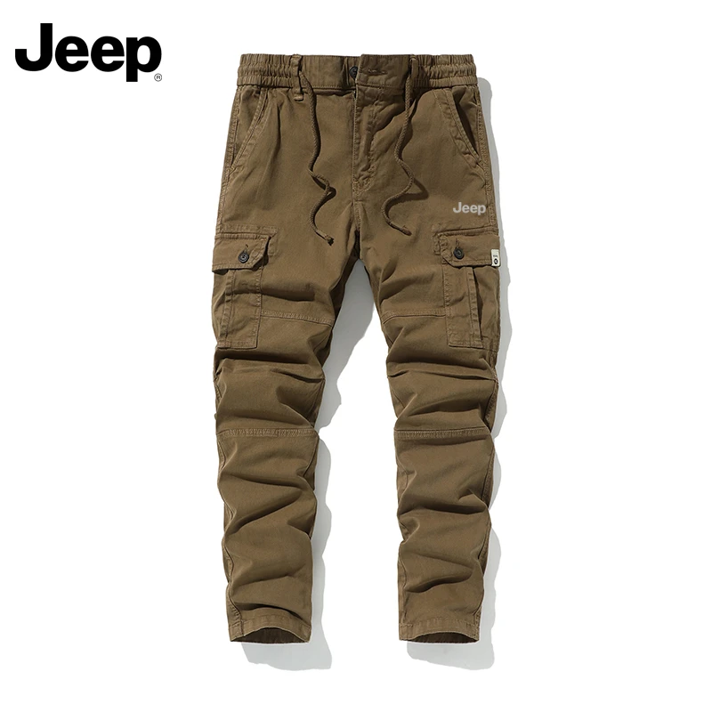 【主播裤子同款】重磅棉秋冬松紧抽拉绳多袋工装裤冲锋裤（中厚）