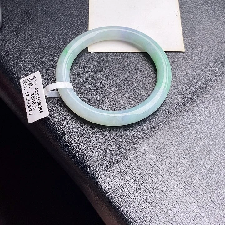 未镶嵌手镯翡翠57圆条