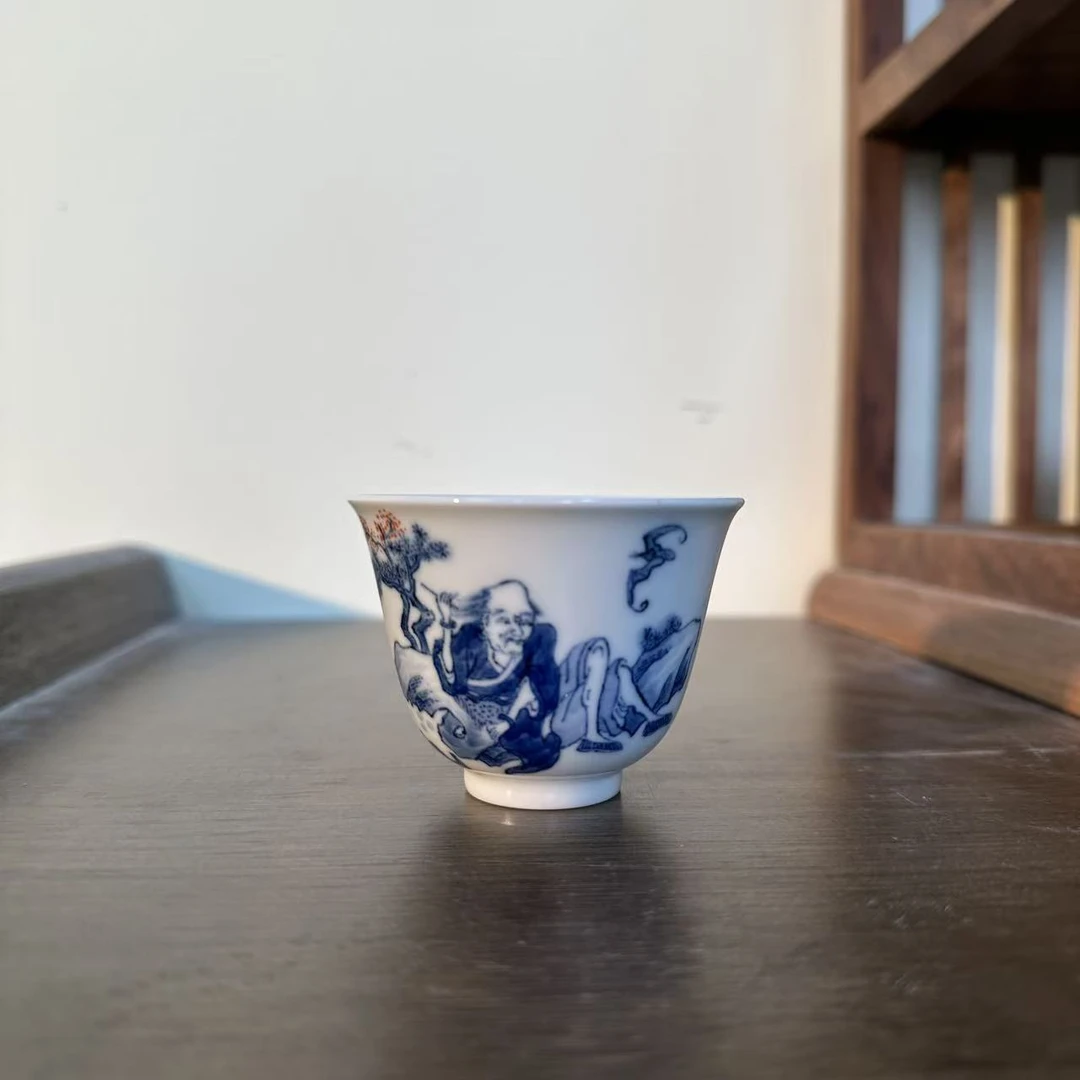 景德镇青花人物杯