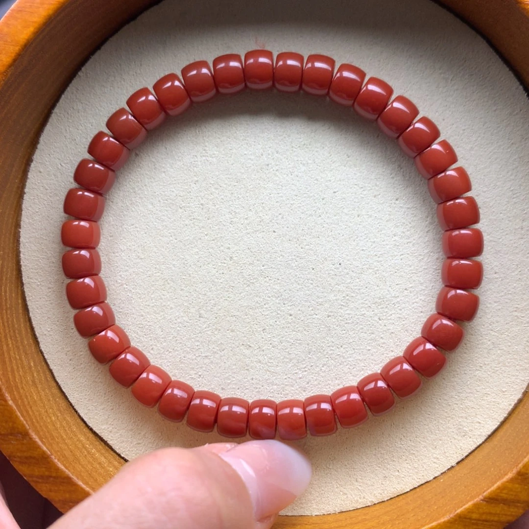 南红玛瑙未镶嵌保山天然原矿南红直切手串