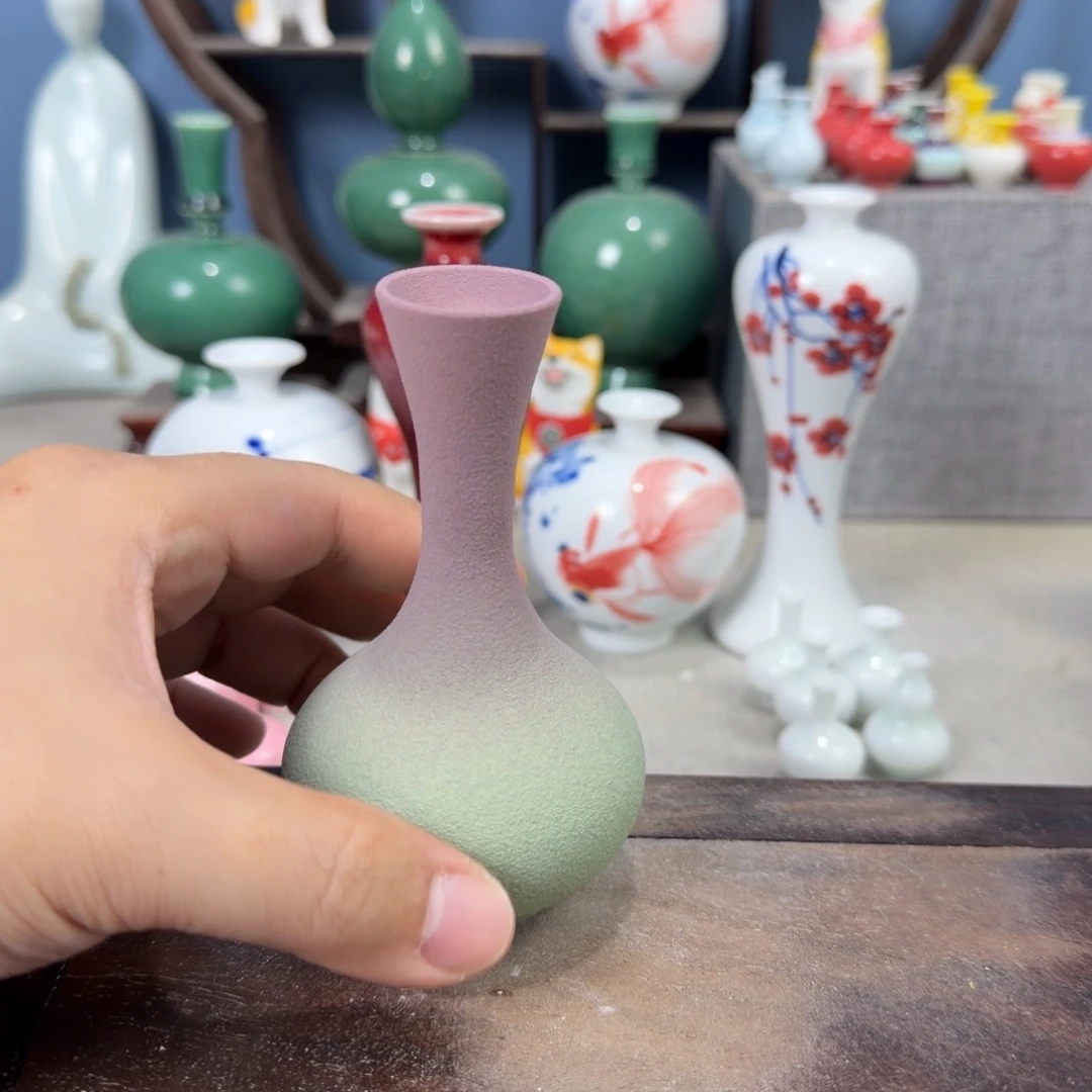 陶瓷手工小花器摆件