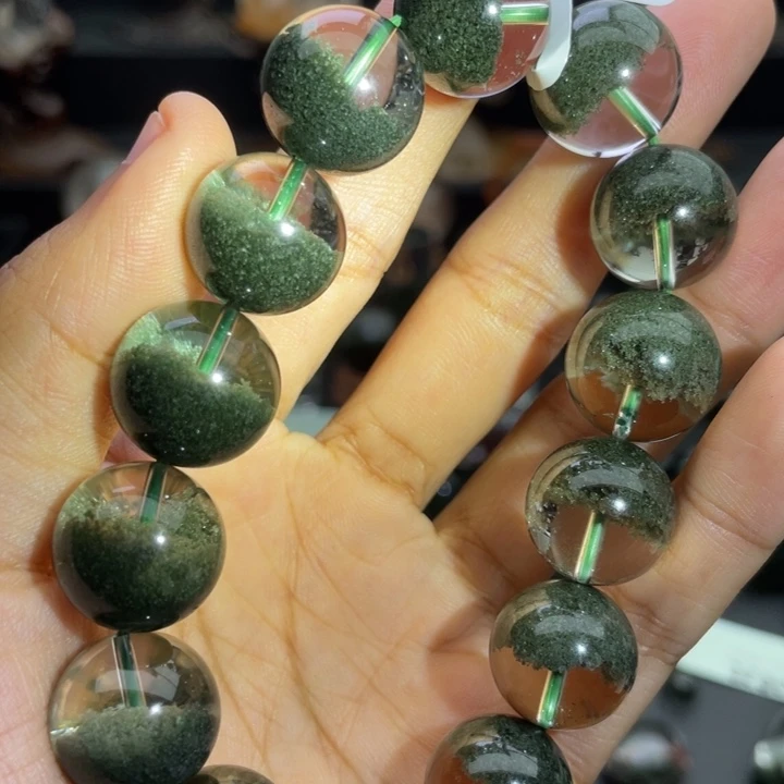 未镶嵌水晶颈饰绿幽灵聚宝盆16