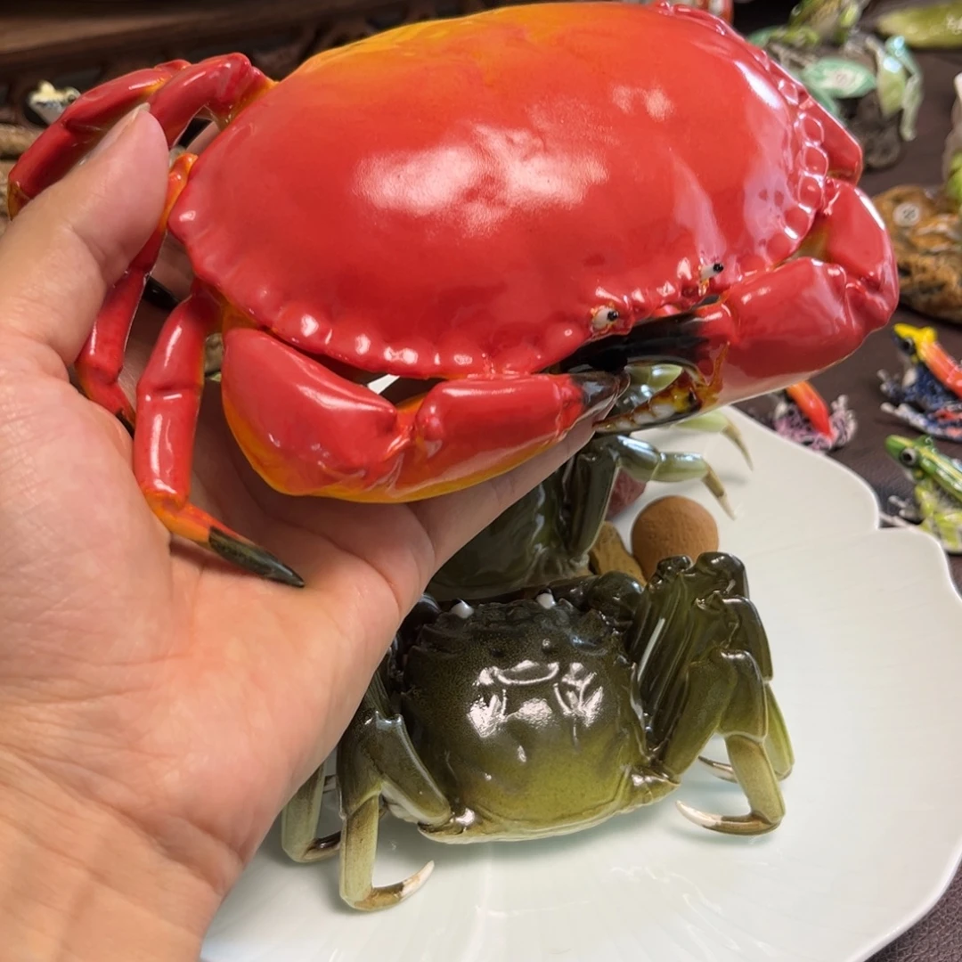 一***秋景德镇仿生面包蟹