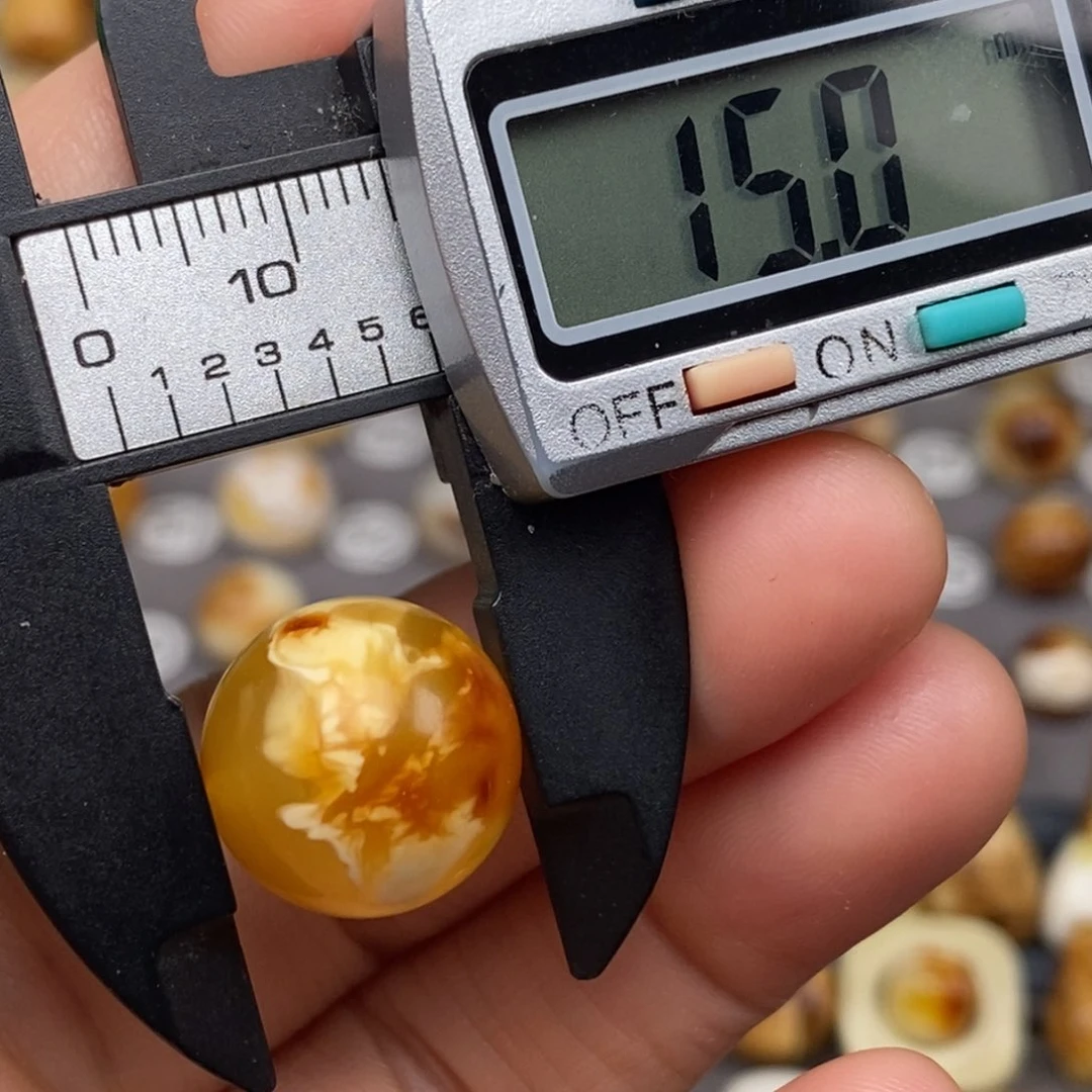 手链琥珀未镶嵌圆珠