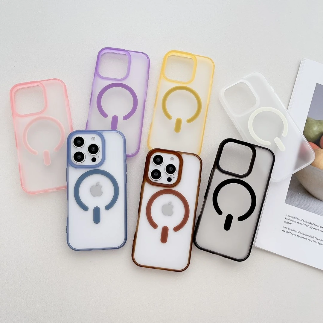 肤感胺适用16promax磁吸手机壳苹果15proMax新款14/14磁吸磨砂12