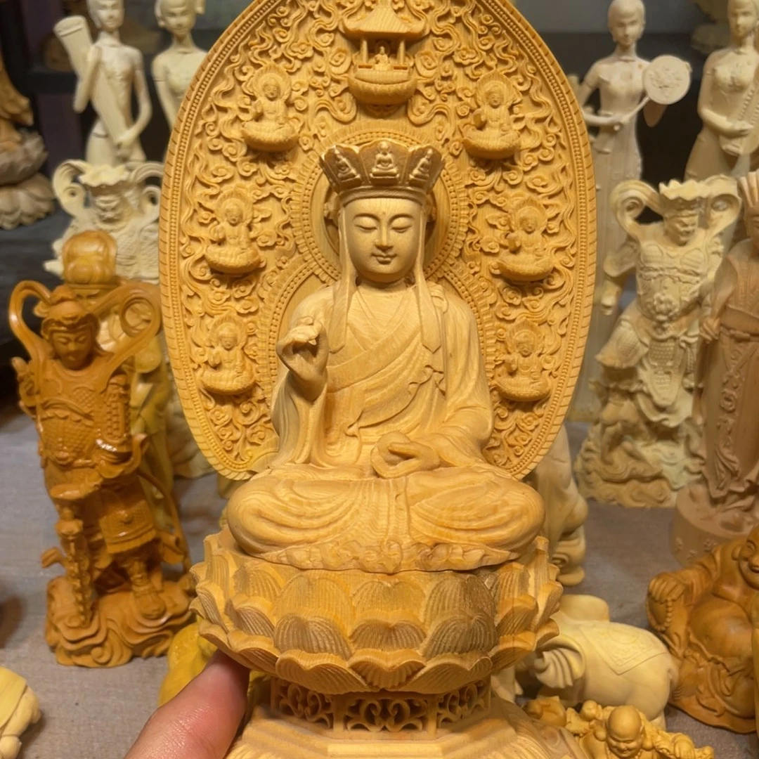 黄杨木瑕疵地藏王