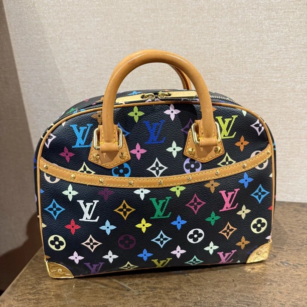 95新 LV 2005年 黑三彩 小号/H000945