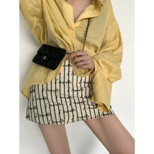 2025 S/S SEP.[夏] ‘细节主义’字母线条A字短裙  4412#2