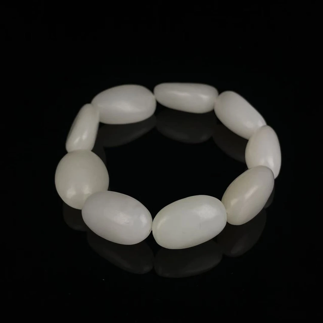 WL599286/民国和田玉手串/上海西香记