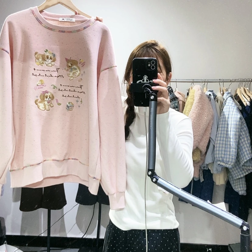 【闪购商品】粉色套头