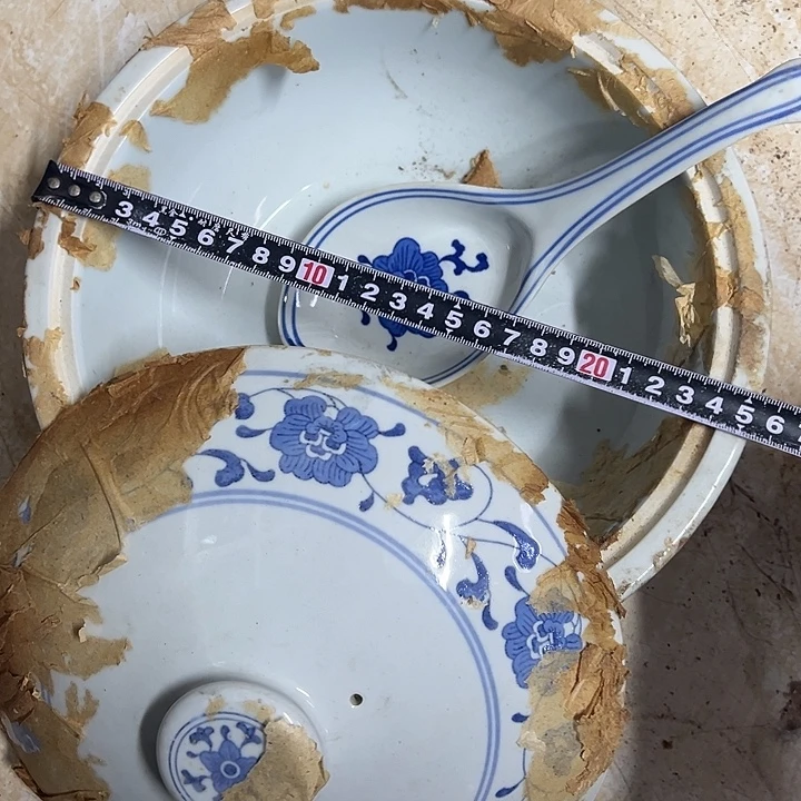 摆件陶25厘米芙蓉花品锅加大勺