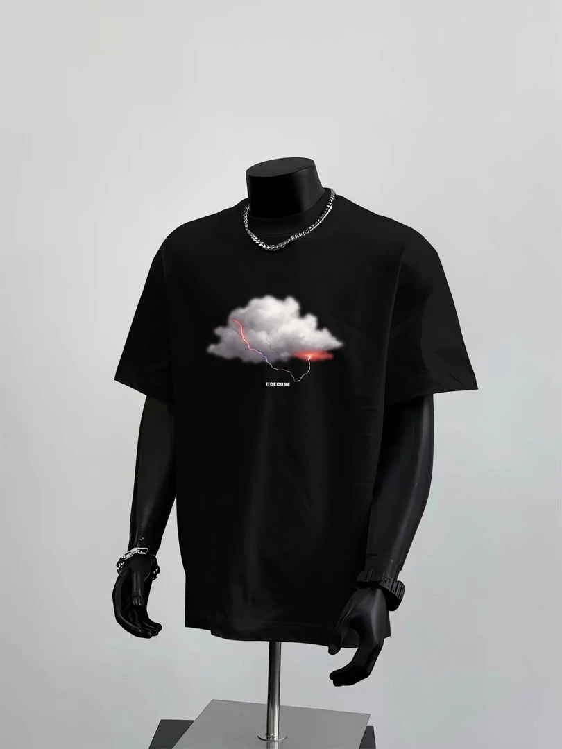 260g！高级感小众潮牌磅纯棉短袖T恤oversize简约百搭男女同款上衣