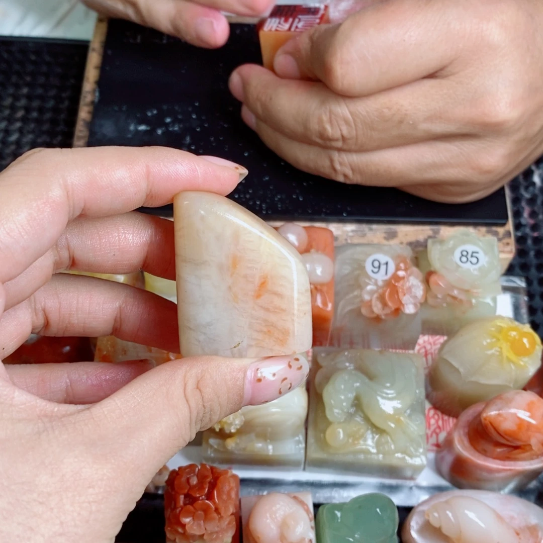 心***馆老挝石印石成品正章书法用品