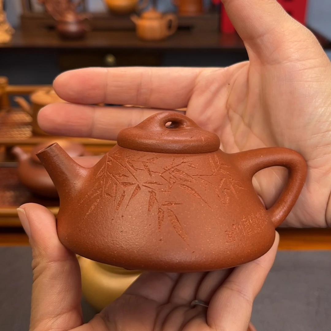 茶壶紫砂宜兴紫砂壶半手工制作150cc