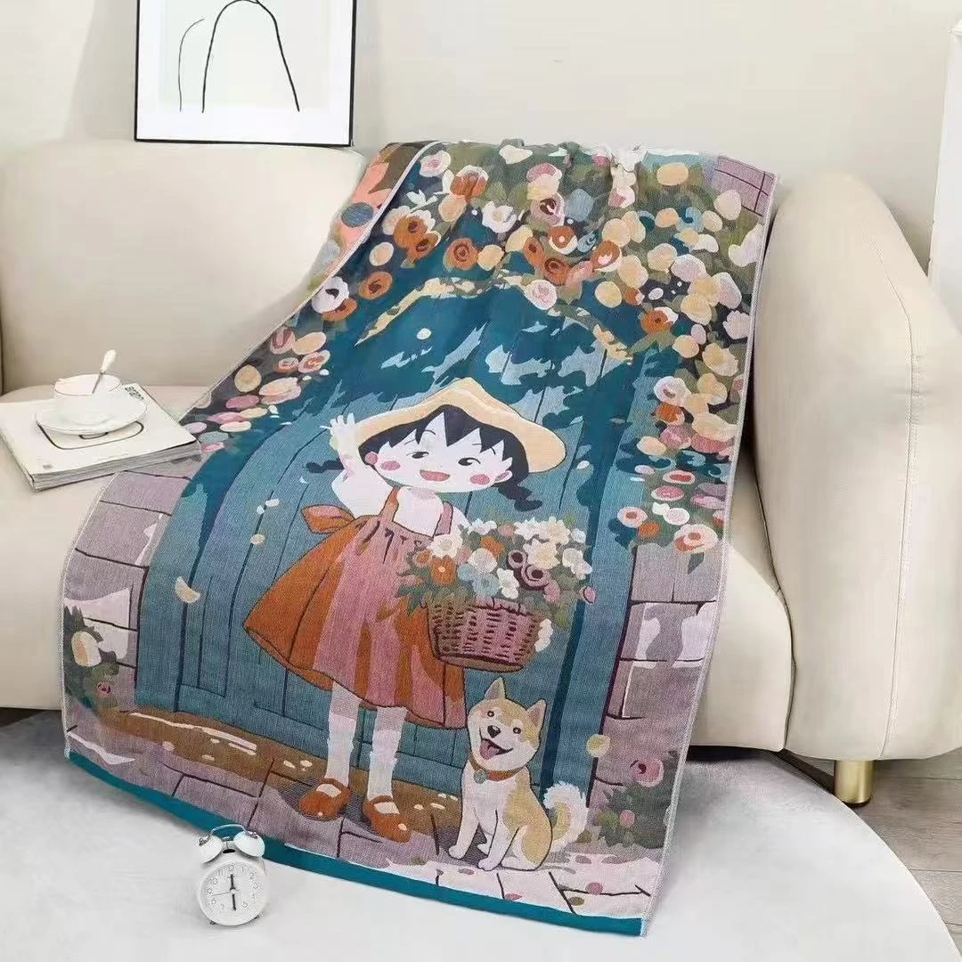 【小丸子】多层纱布亲肤大浴巾80*160cm