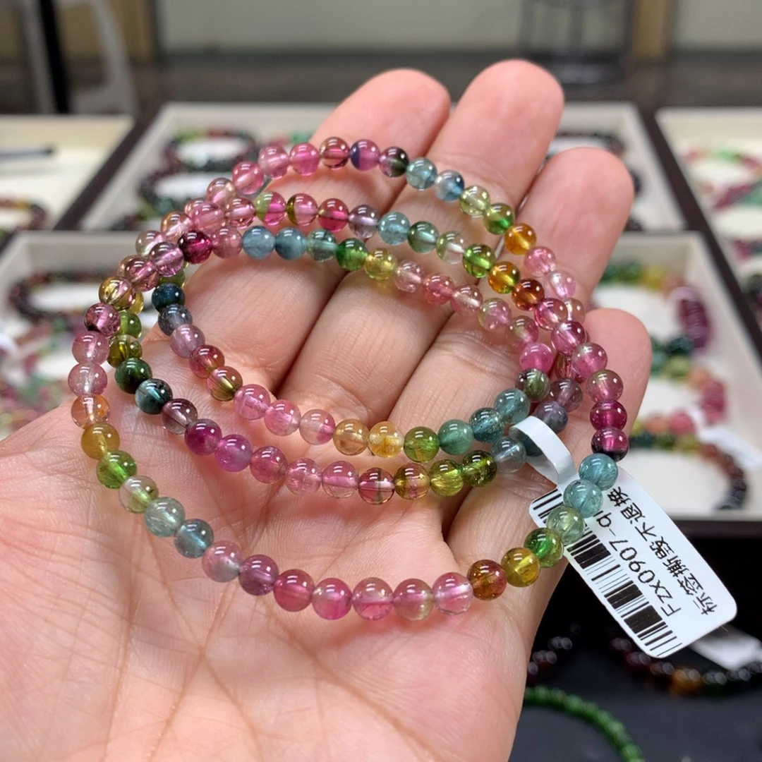 碧玺未镶嵌手链4.8左右