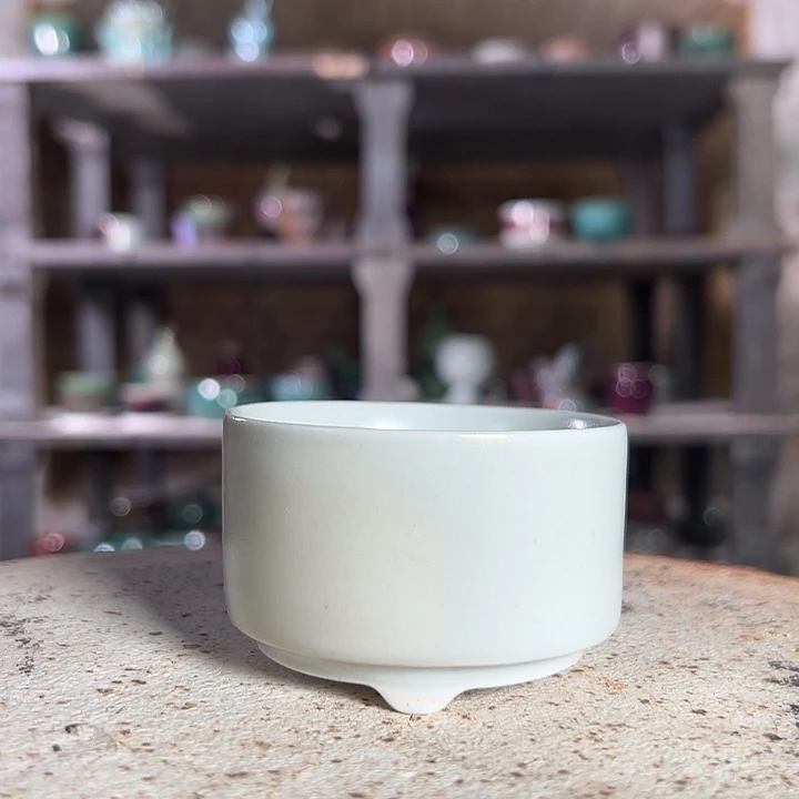 瓷片钧瓷杯子摆件茶宠605