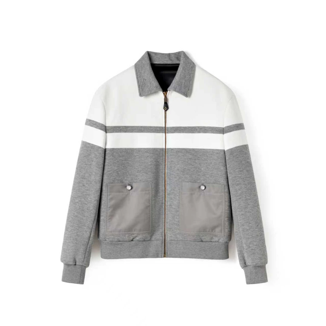 羊毛混纺 老钱风 男士套装休闲运动套装男子百搭