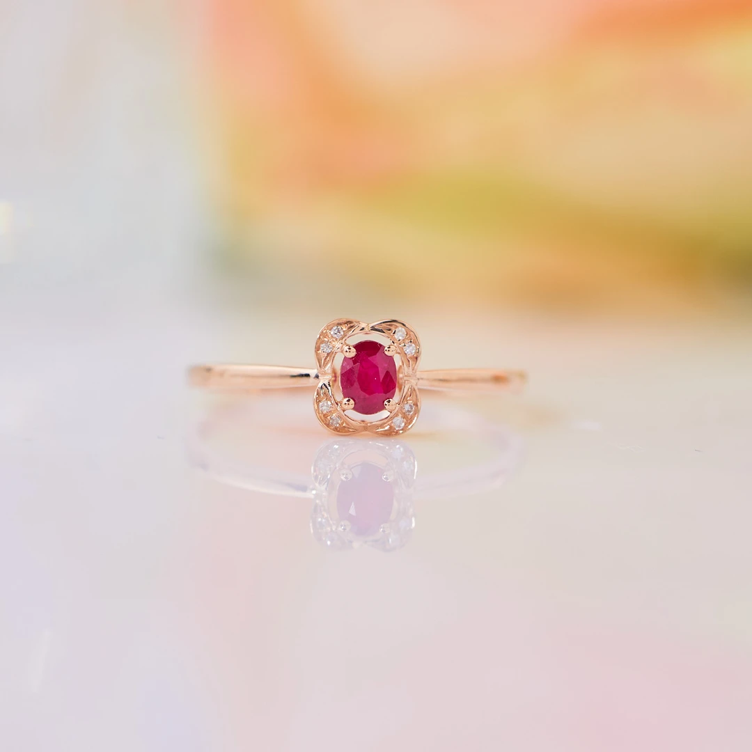 【玉峰珠宝丨安娜严选】红宝石戒指18K金【U7873】多样性发一