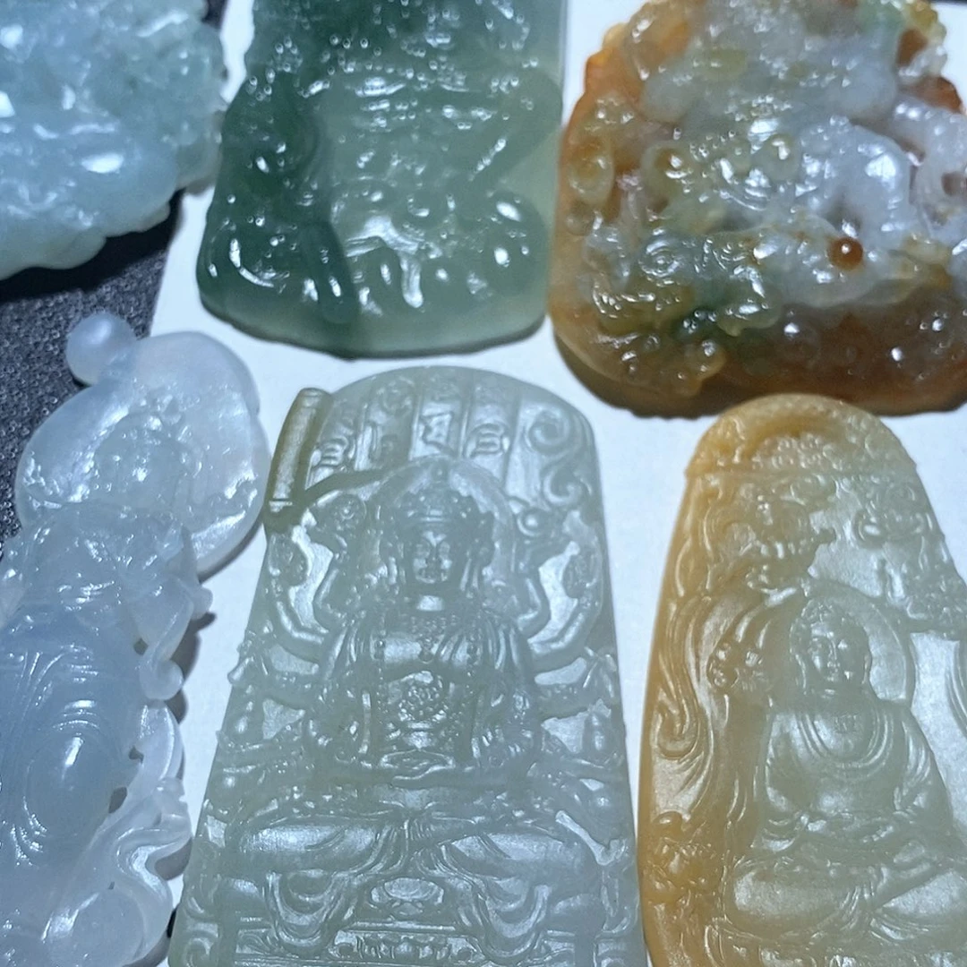 ****叶未镶嵌定制翡翠翡翠