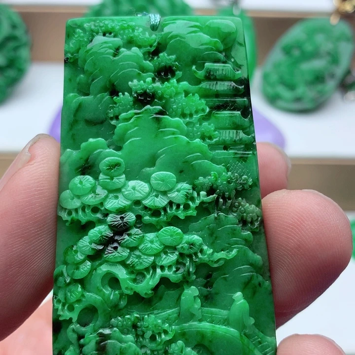 翡翠未镶嵌吊坠(不含链)