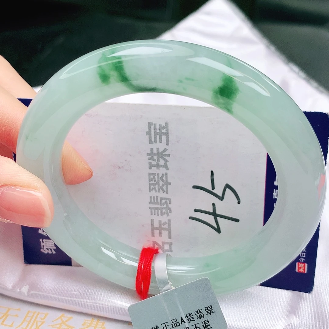 翡翠未镶嵌手镯缅甸天然a货翡翠手镯