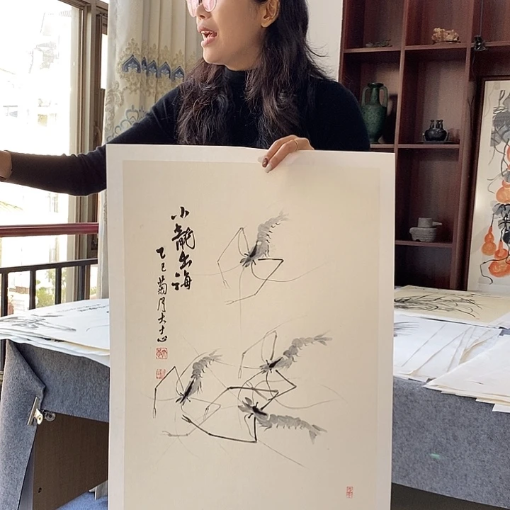 国画纯手绘国画写意作品42*63
