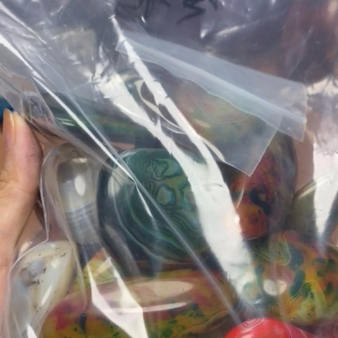 未镶嵌玛瑙/玉髓珠宝奇石冷****e打孔不退不换